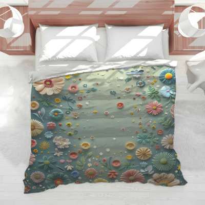 Floral Bedding Nature Comforter Bohemian