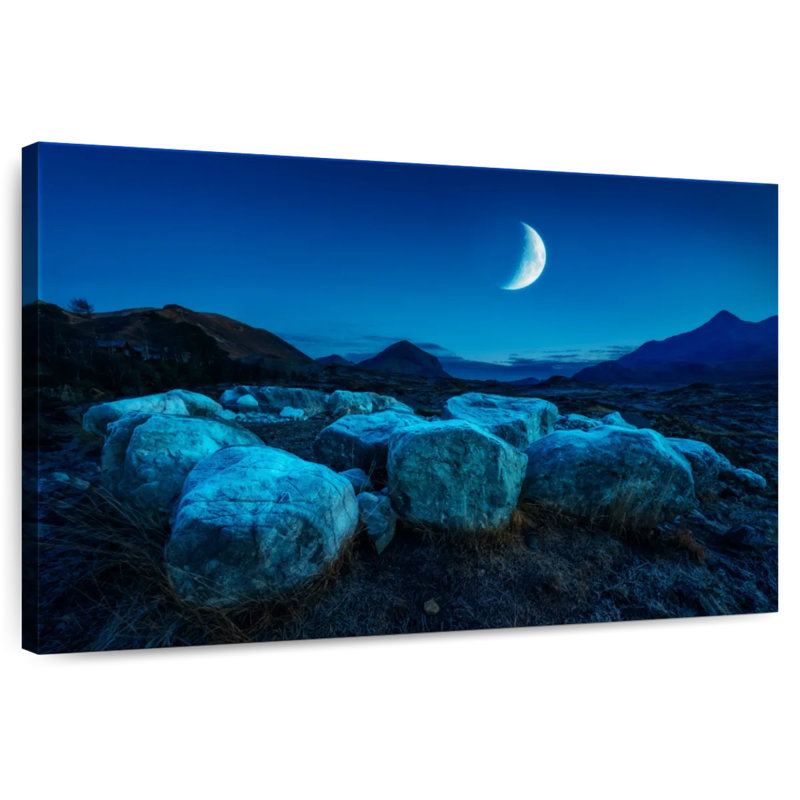 Oberle Isle Of Sky Moonrise, 16" H x 24" W