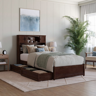 Lit plateforme avec rangement en bois Denver