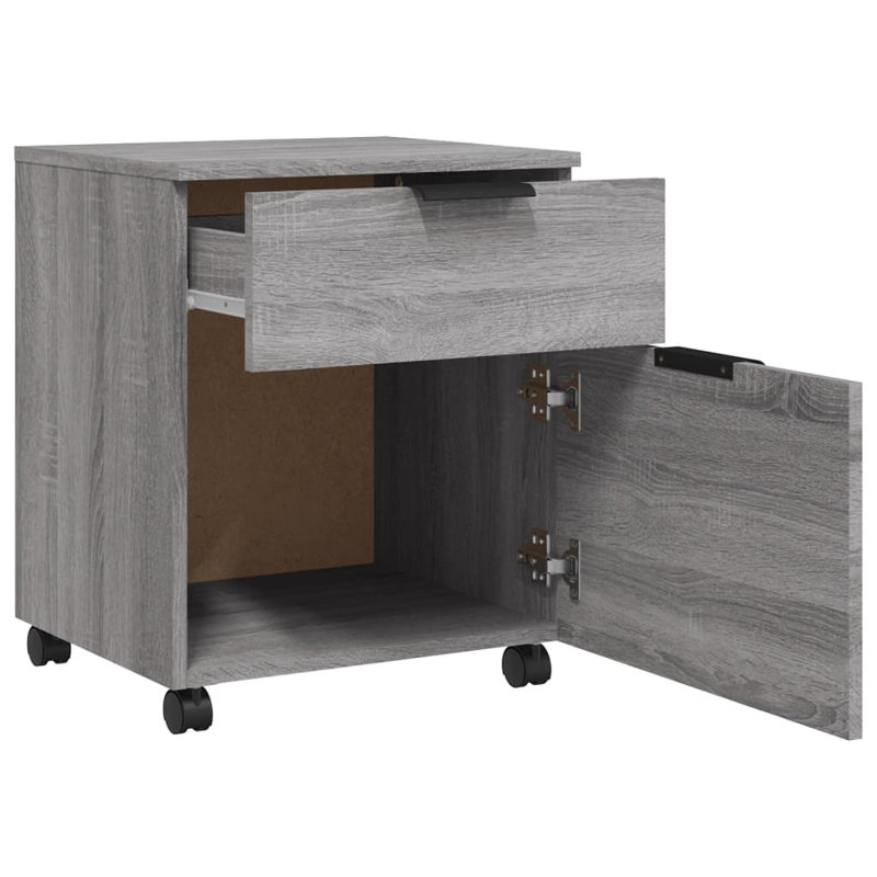 Classeur avec classeur vidaXL, Gris Sonoma
