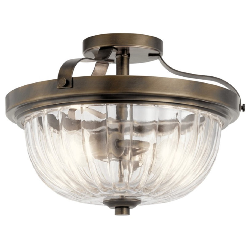 Brogyn Glass Semi Flush Mount