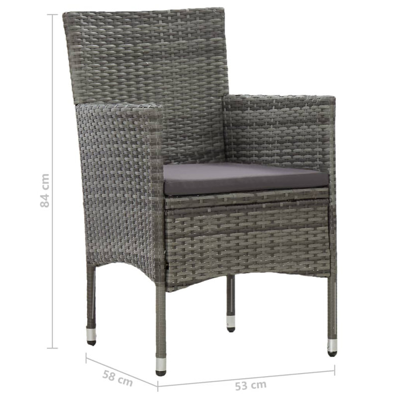Ensemble repas, Mauve / Gris