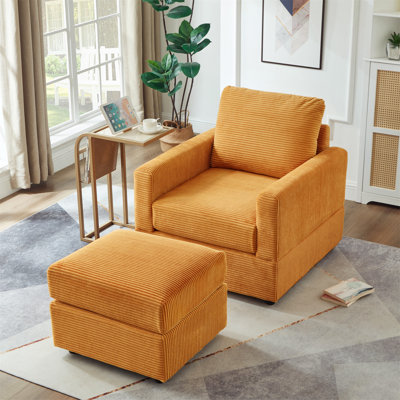 Canapé modulaire confortable avec repose-pieds pour un salon relaxant