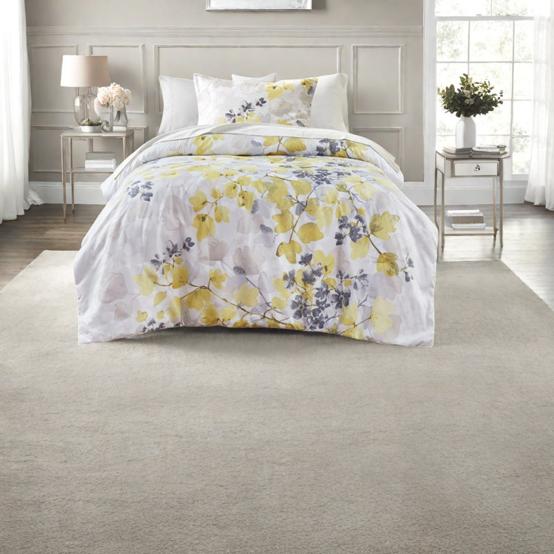 Modern Botanical Bedding Sets, Polyester Microfiber, Twin Comfort