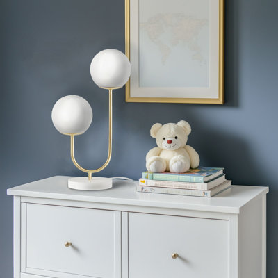 Avinash Metal 2-Light Globe Table Lamp