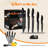 NutriChef 7 Piece Stainless Steel Assorted Knife Set