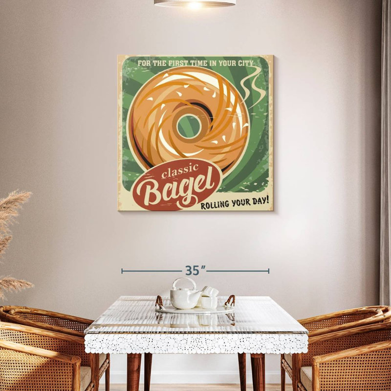 Tergel Classic Bagel Poster, 36" H x 36" W