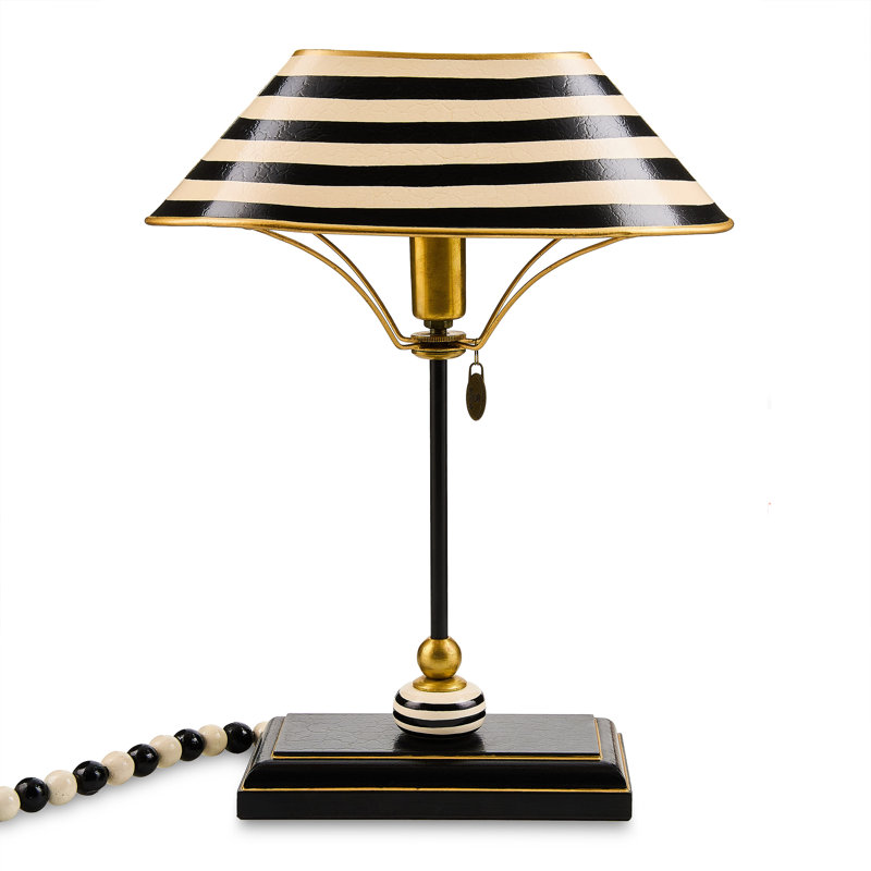 Lampe de bibliothèque noire et blanche