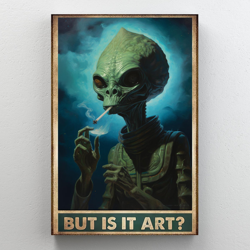 «Alien But Is It», impression sur toile, H 36 po x l 24 po x P 1,25 po