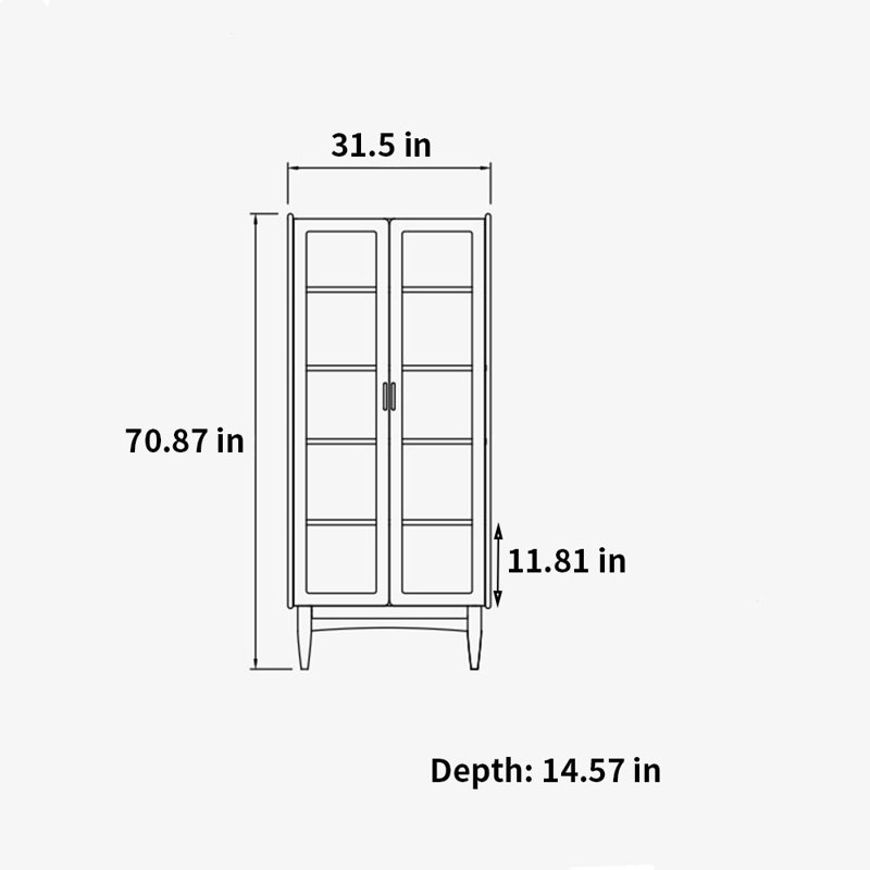 Bibliothèque vitrée à grande capacité