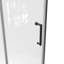 Porte de douche pliante sans cadre l 32 po x H 72 po, alliage d'aluminium, douche en verre trempé de 0,24 po