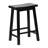 Wildon Home® Classic Saddle Seat Kitchen Counter Stools, Black-1219722418-1219722420