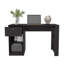 120-Home 47" Wide One Drawer Desk , Four Shelves, Writting Desk, Gamer Desk, Home Office, Living Room Black-279275917