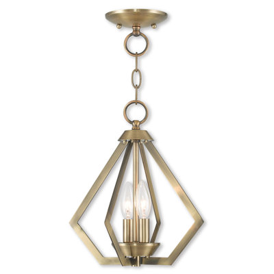 Luminaire suspendu géométrique 2 lumières Buckeys