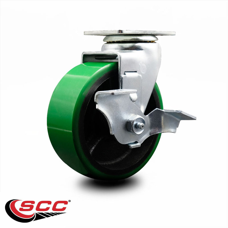 Poly sur roulettes en fonte, Vert