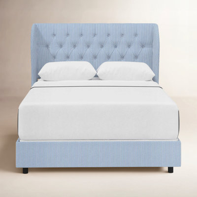 Tomey Upholstered Wingback Bed