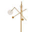 Anselma 200cm Gold Swing Arm Floor Lamp