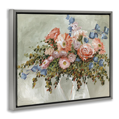 Assorted Rose Bouquet Floating Frame, design by Annie Quigley