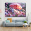 Art floral en verre trempé Floral Bunny-889646368