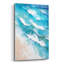 Art mural en verre Indigo Aérial Beach 2 'par Petals Prints Design-1464194518
