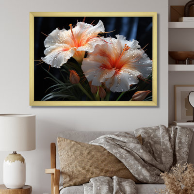Belle fleur blanche dans une forêt tropicale IV - reproduction