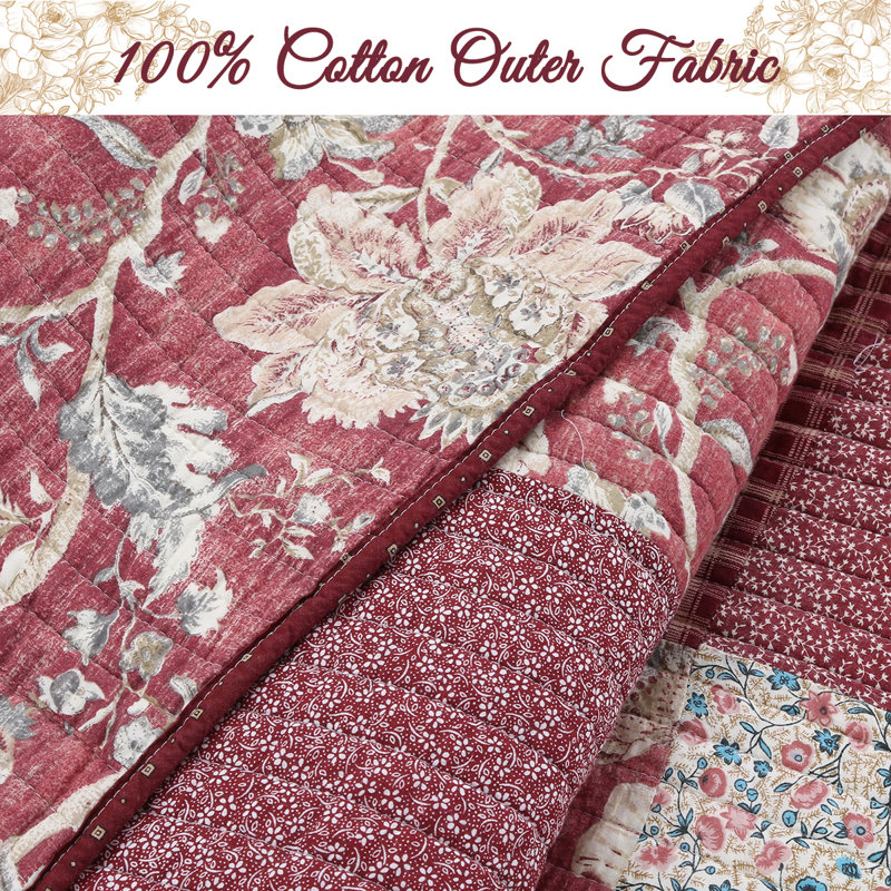 Modern & Contemporary Cotton Quilt, King Quilt + 2 King Shams