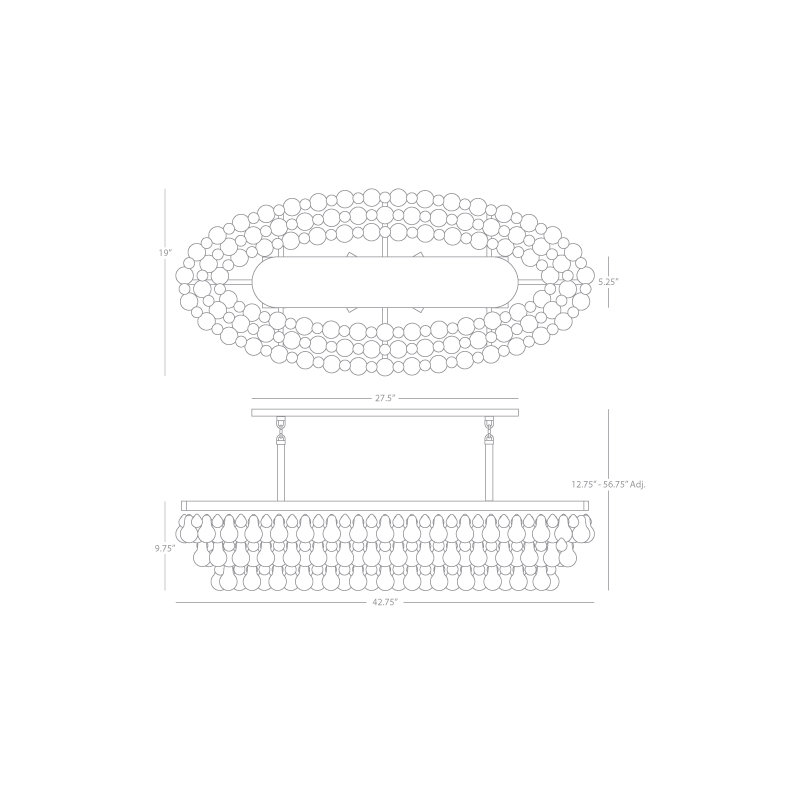 Bling Chandelier, Nickel