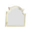 Élégant miroir beige antique pour la chambre à coucher - Bois massif, touche traditionnelle