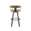 Tabouret de bar et de comptoir pivotant avec dossier en bois Drees-499896971-510143252-510143255