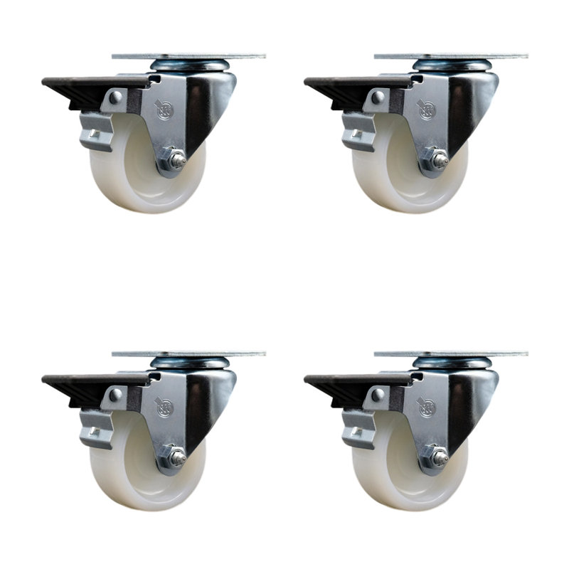 Nylon Wheel Caster with Posi Brake
