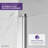 Galleon 58" H Hinged Frameless Tub Door with Tsunami Guard Technology-50305171