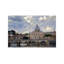 Arch bridge across Tiber River with St. Peter's Basilica in the background, Rome, Lazio, Italy 1 Piece Wall Art on Canvas-42158162