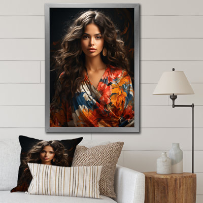 Femme boho latina III sur toile