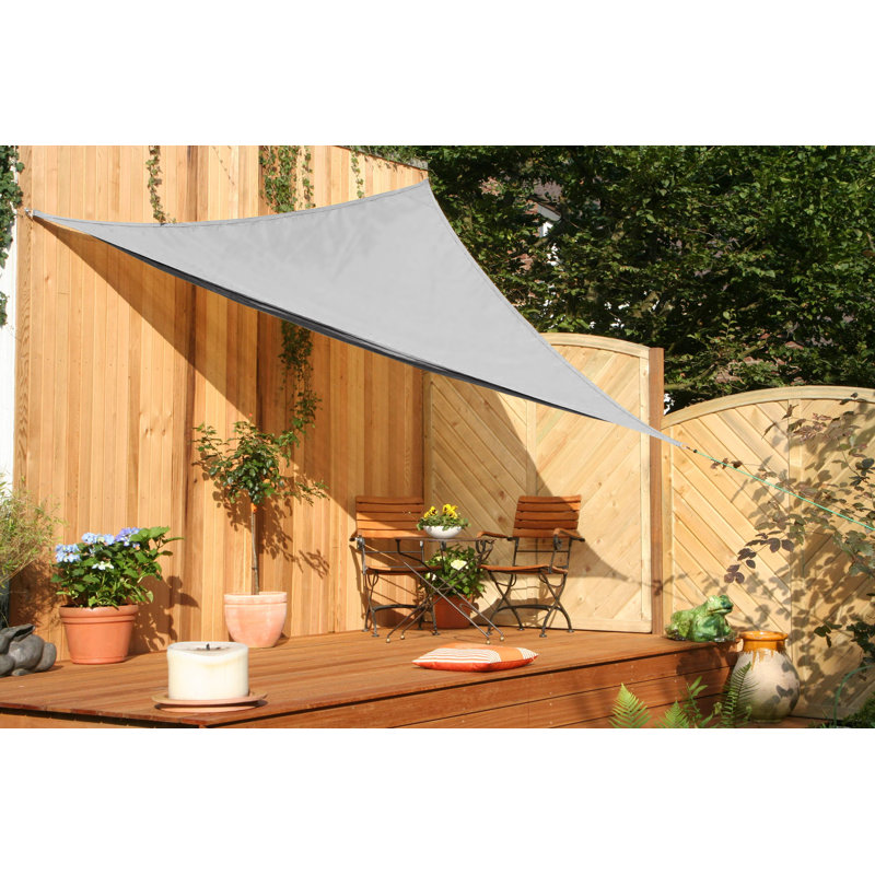 Nonatum 3.6m x 3.6m Triangle Shade Sail, Grey