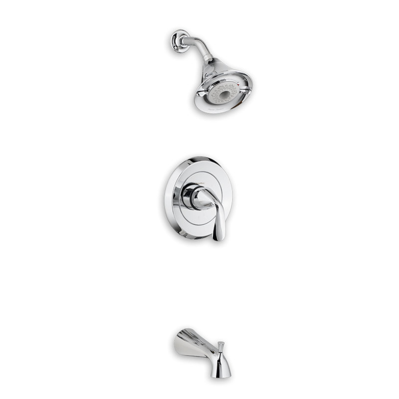 Garniture de baignoire/douche à pression équilibrée flowise Fluent, Chrome poli