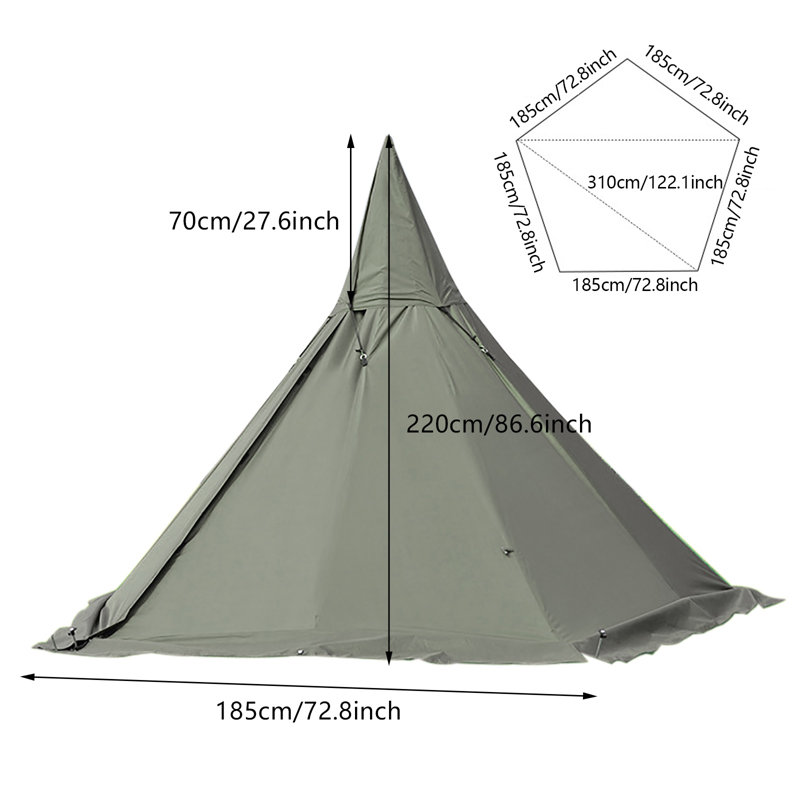 Multiple Function 4 Season Waterproof Lightweight Camping Tents Without Inner Tent