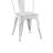 Set Of 2 Sanded Matte Industrial Metal Dining Chairs With 18 Inch Seat Height, Stackable And Durable For Indoor And Outdoor Use-626398468-626398479