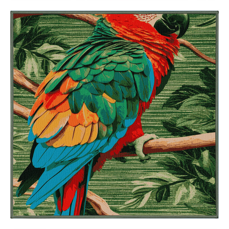  Tapis lavable pour perroquet très grand australien, Carré 3 pi