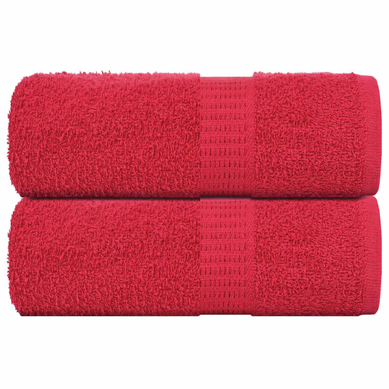 Ressa 100% Cotton Fingertip Towel, Red