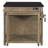 Trexm Expandable Kitchen Island With Storage And Built-in Power Outlets | Retro Multi-functional Cart On Wheels With Drawers And Shelves