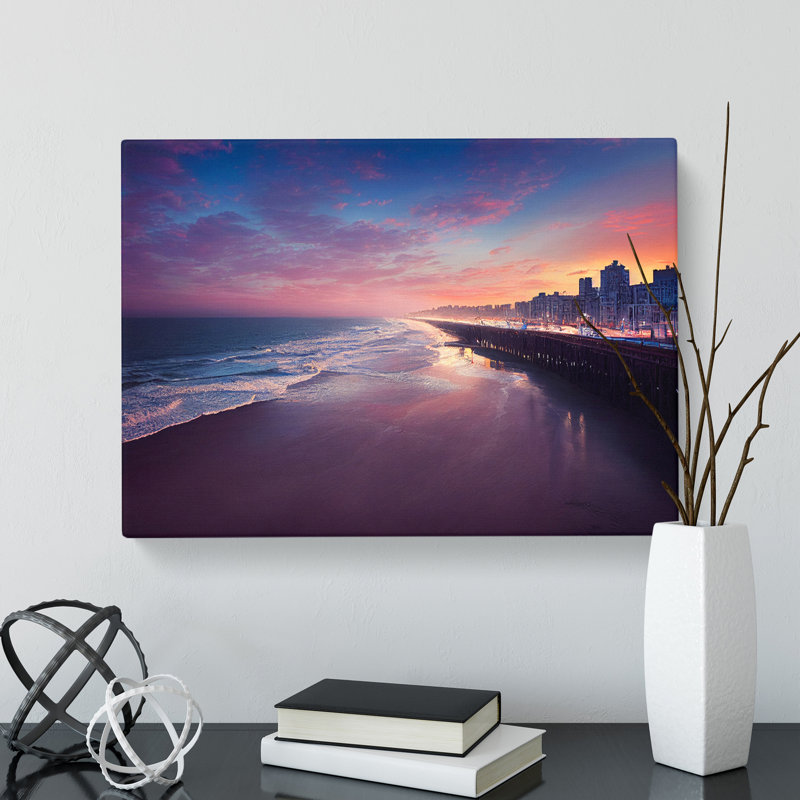 Beach Pier - Wrapped Canvas, 50cm H x 76cm W x 3cm D