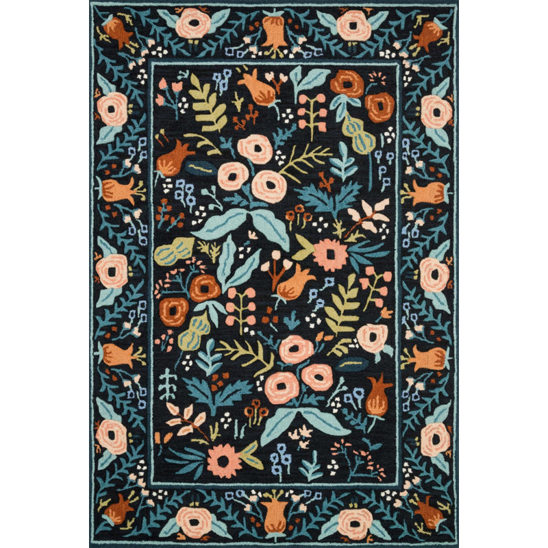 Tapis intérieur / extérieur en polypropylène tissé à la machine Sohrab, Rectangle 4 pi 11 po x 7 pi 7 po