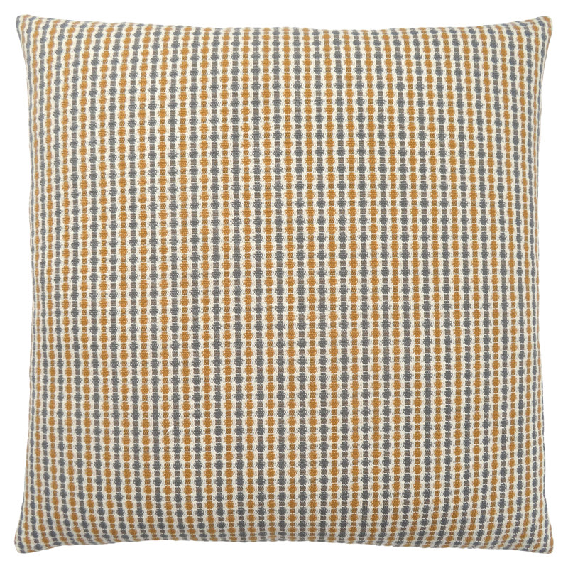 Abstract Pillow Insert, Gold/White Striped