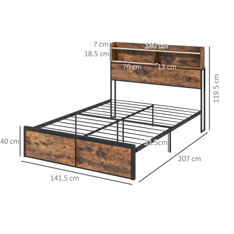 Ducan Bed, Double (4'6)