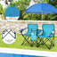 Chaise de pique-nique portable pliante double avec parasol amovible-828595203