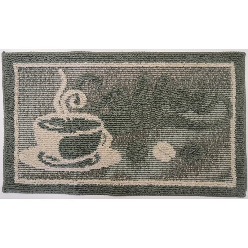 Tapis de cuisine Robichaux, Rectangle 18 po x 30 po, Vert