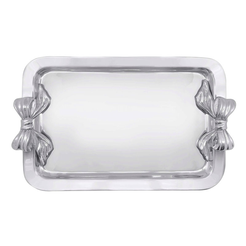 Bowtique Rectangle Aluminum Tray