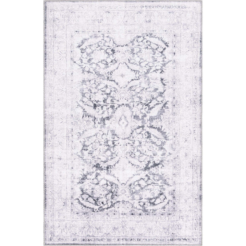 Heyde Chenille Oriental Indoor Rug, Rectangle 3'6" x 5'6"