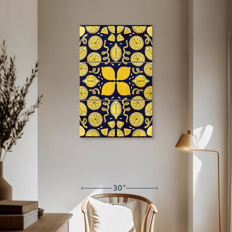 Bleu citron Kerner Otomi, H 57 po x l 36 po