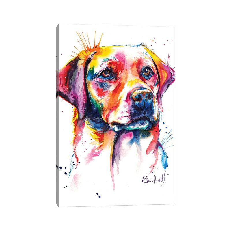 Yellow Lab I by Weekday Best - Wrapped Canvas Painting, 101.6 cm H x 66.04 cm W x 1.91 cm D